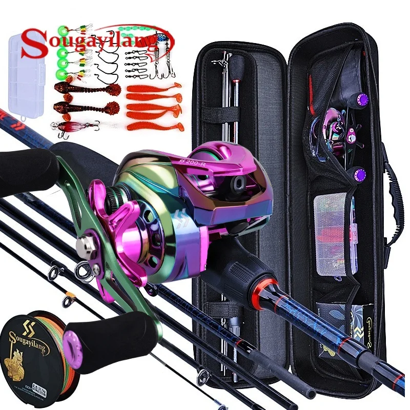 Spincast Reel - Удочки и катушки Sougayilang, 5-секционная карбоновая